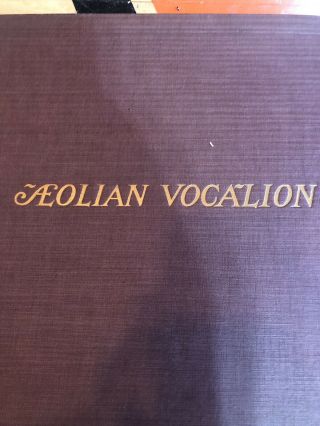Three Vintage Aeolian Vocalion 78 Album Books - Plus Bonus Small Book.