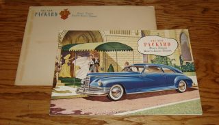 1946 - 1947 Packard Clipper & Custom Sales Brochure W Envelope
