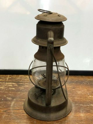 Vintage HIBBARD SPENCER BARTLET OVB LAMP Lantern Kerosene 1900 Antique RR Barn 2