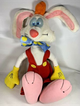Vintage 1988 Playskool Disney Who Framed Roger Rabbit 18” Talking Pull String