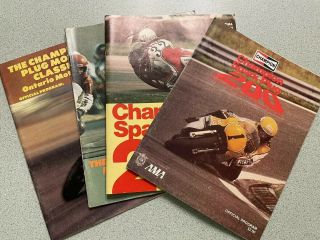 Vintage Motorcycle Race Programs (ontario 1975,  Laguna Seca 1976 - 1978)