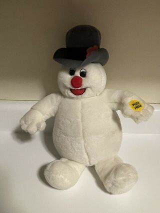 Gemmy Frosty The Snowman 15 " Singing Animated Plush Christmas Vintage Stuffed