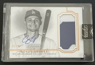 2020 Topps Dynasty Corey Seager Auto 2 Color Patch 8/10