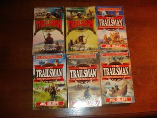 6 The Trailsman Novels By Jon Sharpe Old West Series Vintage