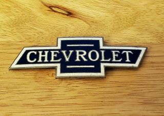 Antique Chevy Enamel Radiator Badge Emblem 1920 
