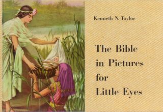 Vintage Hardcover Book The Bible In Pictures For Little Eyes Kenneth Taylor