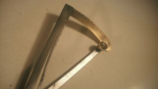 Vintage steel & brass indicating calipers 2