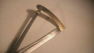 Vintage steel & brass indicating calipers 3