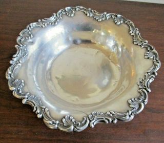 Antique Sterling Silver Bowl For Scrap Or Not - Crescent Moon Hallmark,  234 Grams
