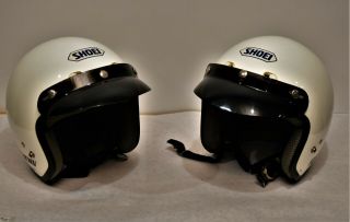 PAIR Vintage SNELL M90 Shoei Helmets RJ101V Small Medium 1.  1 2