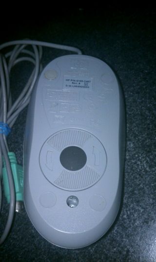 1 GREAT SHAPE - Vintage HP PS/2 Mouse 2 - Button Scroll Wheel Wired 5188 - 2467 3