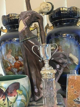 Miniature Sterling Silver Trophy - S Blanckensee & Son Ltd - Birmingham - 1927