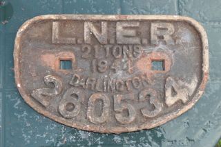 Lner,  London & North Eastern Railway Wagon Number Plate L.  N.  E.  R.  260534