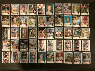 300 Different 1973 Topps Baseball Cards Vg,