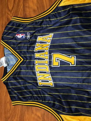 BOYS VINTAGE LIGHTLY WORN REEBOK INDIANA PACERS JERMAINE O ' NEAL JERSEY YOUTH XL 2
