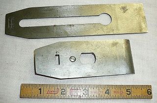 Vintage Chip Breaker And Blade For Stanley Plane 1 - 3/4 " Wide X 7 - 1/8 "
