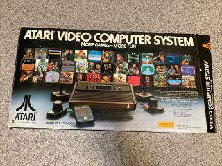 Vintage 1980 Atari Video Computer System Box And Manuals Only - No Console