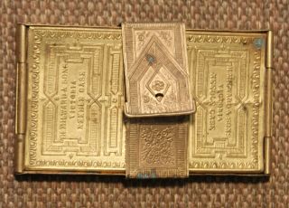 1872 Dated Folding Icon Style Sewing Needle Case By H.  Milward & Sons
