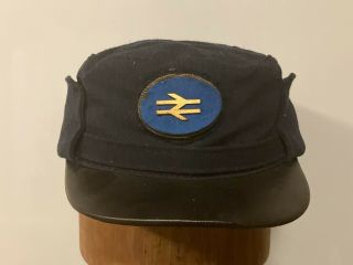 Vintage Br British Railway Rail Hat Cap,  Approx Size 56cm,  Uk 6 7/8
