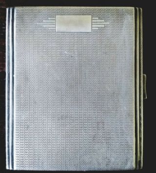 Art Deco Solid Silver Hallmarked Cigarette Case