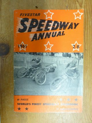Vintage 1961 Fivestar Speedway Annual