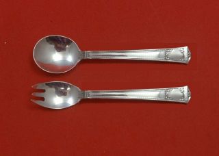 San Lorenzo By Tiffany And Co Sterling Silver Baby Set 2pc Custom Made 4 3/4 "