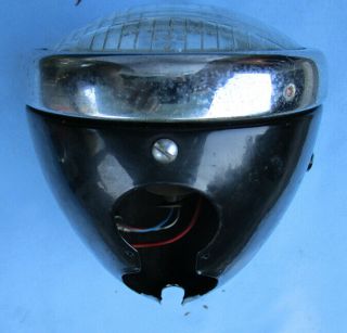 Vintage Lucas Motorcycle Head Light Lamp Ssp575p Bsa Bantam Lightweight 50s Rare