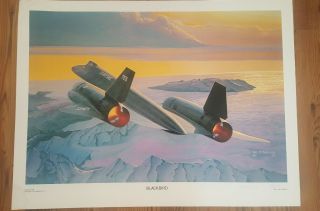 Aviation Art Print " Blackbird " - Signed & Numbered By Hal Mccormick