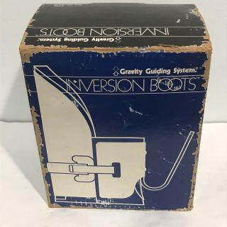 Vintage Inversion Boots Gravity Guiding System Ankle Holders Box & Book