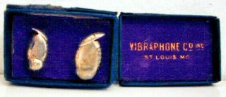 1930 Sterling Silver Hearing Aids Vibraphone Box