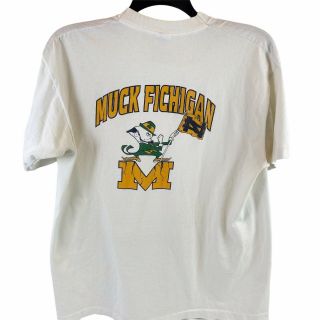 Vtg 1994 Notre Dame Vs.  Michigan Double Sided Sz Xl Graphic Tee - Sept 10,  1994