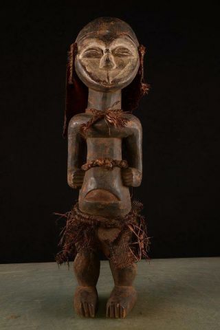 Old Kwele Figure Dr Congo Africa Fes - 0152