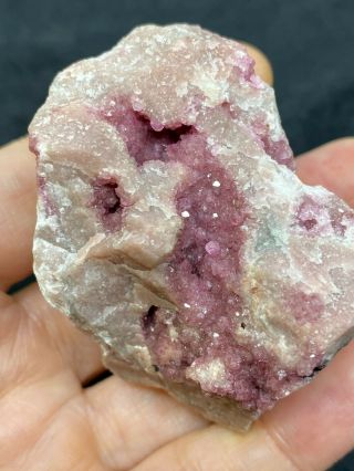 Lovely Unknown Pink Crystalline Specimen - 105.  4 Grams - Vintage Estate Find