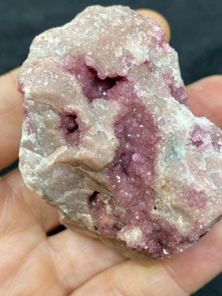 Lovely Unknown Pink Crystalline Specimen - 105.  4 Grams - Vintage Estate Find 3