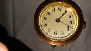 Haven Antique Automobile Clock,  1905 - - Brass,