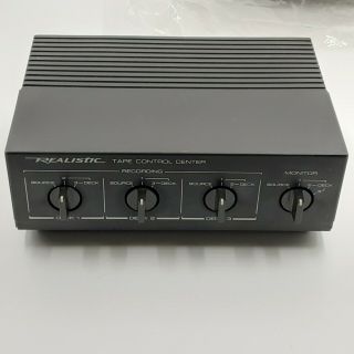Vintage Realistic Stereo Tape Control Center - Model 42 - 2115 3 Decks 70s 80s