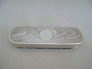 Fine Sterling Silver Toothpick Pocket Box By Synyer & Beddoes Date:1911 2