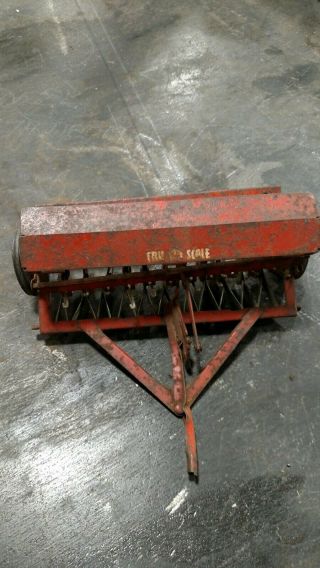 Vintage Carter Tru Scale Grain Drill Seeder Farm Toy 1/16 Parts/ Repair