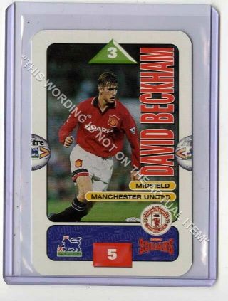 Subbuteo Squads,  David Beckham,  Manchester United Rookie 1995 - 6 (gb8400) Rare Ex
