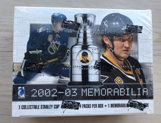 2002 - 03 Be A Player Memorabilia Box