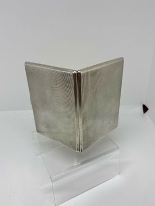 Solid Silver Cigarette Case By Harrods Of London 1926