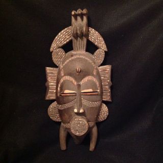 Authentic Vintage Senufo Ivory Coast African Tribal Mask