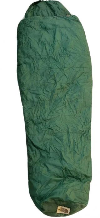 The North Face Brown Label Vintage Goose Down 7ft Green Mummy Sleeping Bag Read