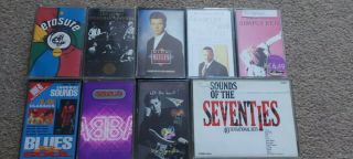Joblot Of 20 Vintage Collectable Music Cassette Tapes.  Various Artists