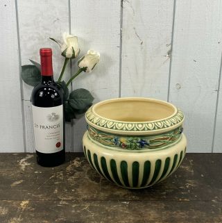 Antique 1923 Roseville Pottery “corinthian” Jardiniere Planter