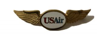 Vintage Us Airways Pilot Wings Balfour 2 - /1/2 " Metal Wings