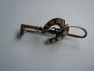 imper.  RUSSIAN Faberge design 84 Silver Tie Pin Brooch 