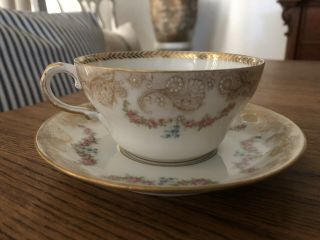 Vintage Theodore Haviland Limoges Tea Cup & Saucer Set - Burley & Company