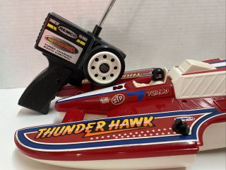 Vintage 1987 Remco Thunder Hawk With Remote Racing Boat Parts