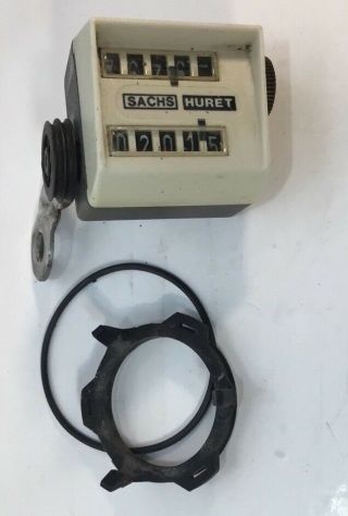 Vintage Sachs Huret Bicycle Speedometer Tachometer Mile Counter 26 " Complete